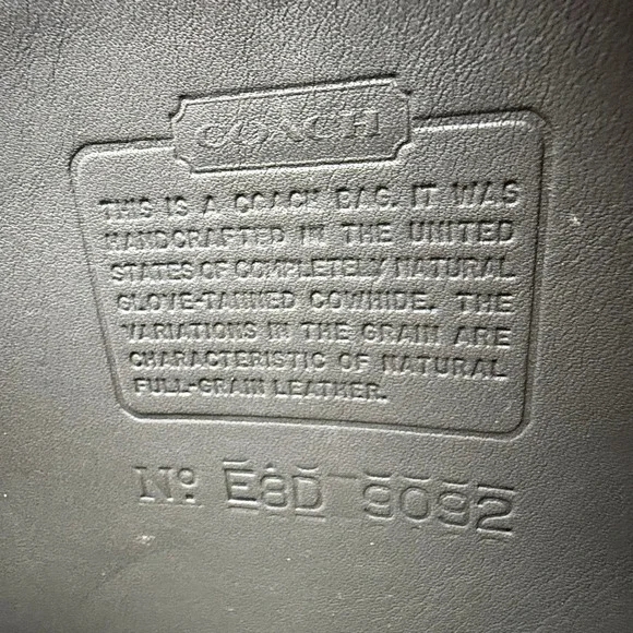 Y2K COACH Tribeca Flap Gray Leather Crossbody Shoulder Purse 9092 USA 90s Bag - Picture 6 of 10